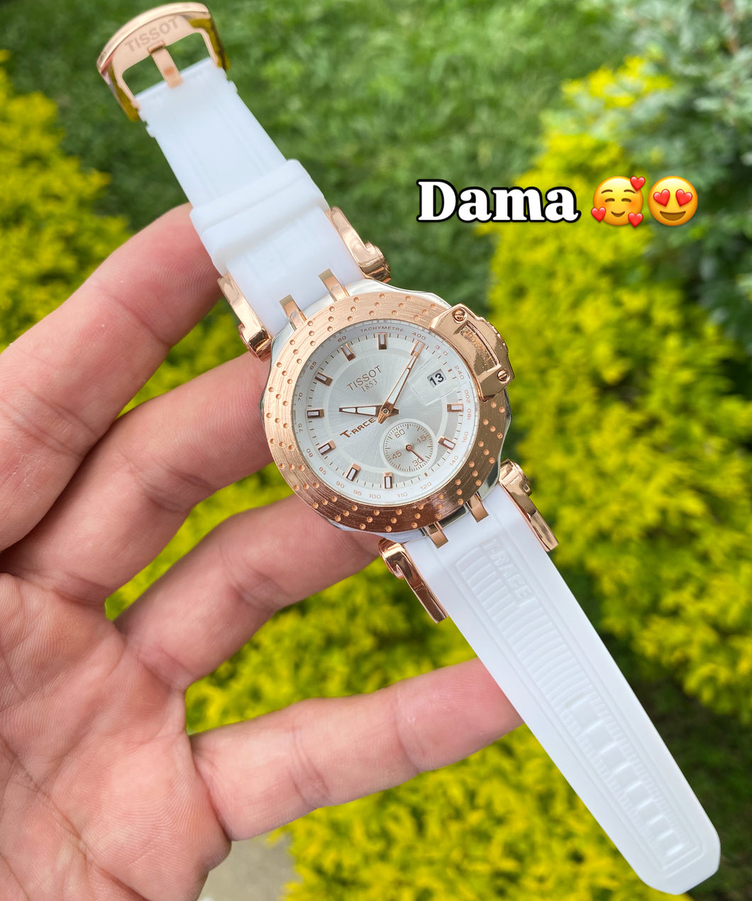 Ts GP Dama Blanco oro rosa