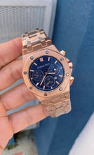 Cargar imagen en el visor de la galería, A. AP hombre oro rosa fondo azul
